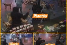 Fotos de Briga termina com homem baleado em posto de combustível; câmera registra o crime