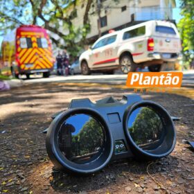 Fotos de Câmera flagra acidente que deixou motociclista inconsciente em Maringá