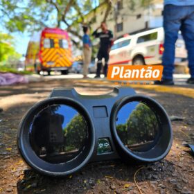 Fotos de Câmera flagra acidente que deixou motociclista inconsciente em Maringá