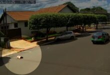Fotos de Câmera flagra criança sendo atropelada na região de Maringá; imagens chocantes