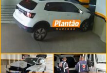 Fotos de Câmera registra acidente em estacionamento que deixou idosa ferida em Sarandi