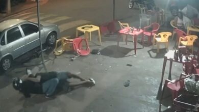 Fotos de Câmera registra execução em Mandaguaçu; vítima entrou em luta corporal com criminoso