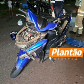 Colisão entre duas motos deixa três feridos em Maringá Foto 3 Fotos de Colisão entre duas motos deixa três feridos em Maringá