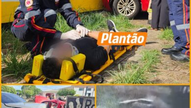 Fotos de Gestante em trabalho de parto fica ferida em acidente a caminho do hospital em Maringá