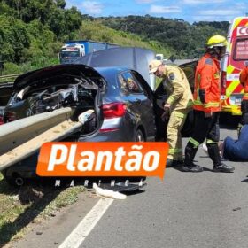 Fotos de Guard-rail atravessa BMW com família de Maringá e criança de 5 anos morre em grave acidente na BR-376