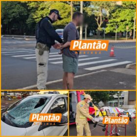 Fotos de Homem é atropelado em faixa de pedestres por motorista embriagado e com CNH suspensa, em Maringá