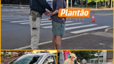 Fotos de Homem é atropelado em faixa de pedestres por motorista embriagado e com CNH suspensa, em Maringá
