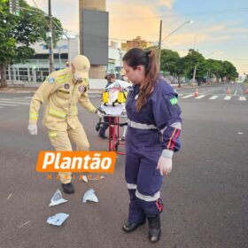 Fotos de Homem é atropelado em faixa de pedestres por motorista embriagado e com CNH suspensa, em Maringá