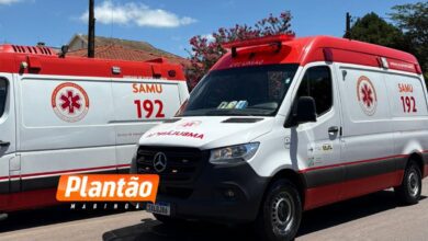 Fotos de Idoso de 75 anos fica gravemente ferido após cair de telhado em Maringá