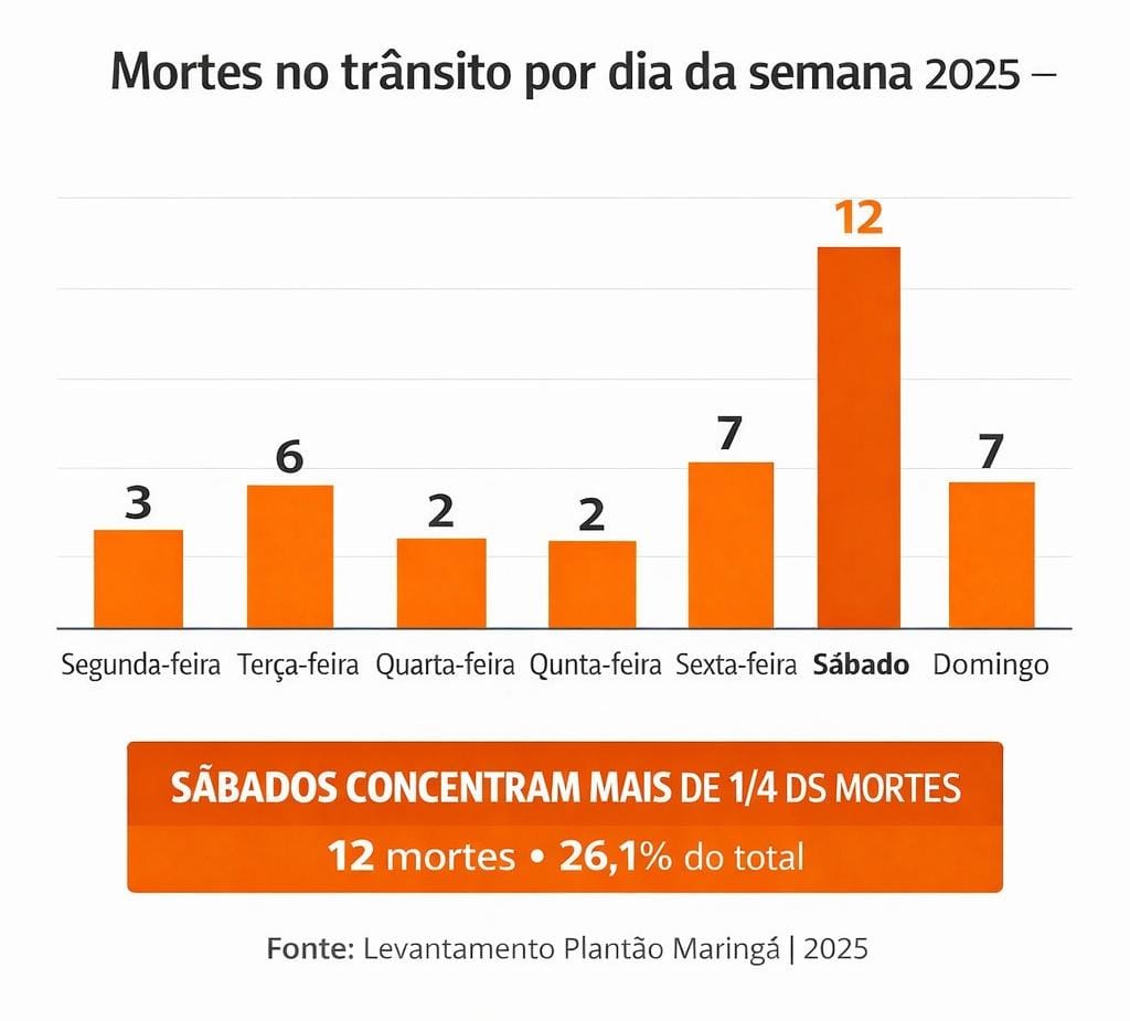 Fotos de Levantamento do Plantão Maringá aponta 46 mortes no trânsito de Maringá em 2025