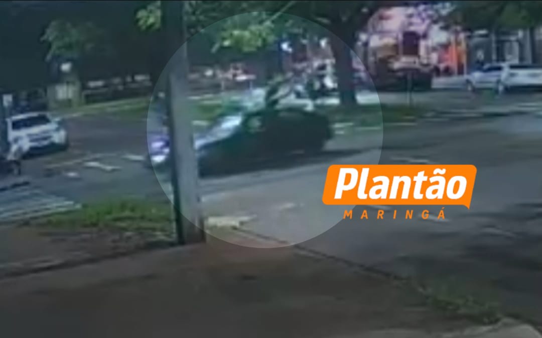 Motoboy fica ferido após carro invadir a preferencial e fugir sem prestar socorro em Maringá Foto 1 Fotos de Motoboy fica ferido após carro invadir a preferencial e fugir sem prestar socorro em Maringá