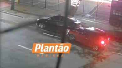 Fotos de Motorista bate em carro estacionado, dá ré e foge após acidente em Maringá