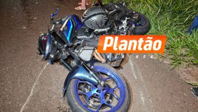 Fotos de Colisão entre duas motos deixa três feridos em Maringá