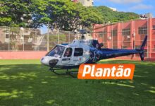 Fotos de Trabalhador sofre grave acidente com cortador de lenha na região genital e é encaminhado de helicóptero a Maringá