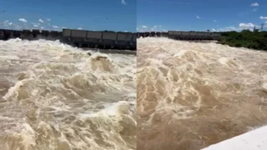 Fotos de VÍDEO: Imagens impressionantes mostram comportas de usina entre São Paulo e Paraná abertas; empresa explica o motivo
