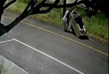 Fotos de Vídeo mostra casal empurrando sofá onde corpo foi encontrado no Paraná