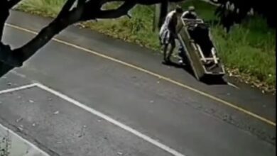 Fotos de Vídeo mostra casal empurrando sofá onde corpo foi encontrado no Paraná