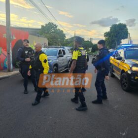 Fotos de Ação da GCM de Maringá prende dois suspeitos de roubo ocorrido em Sarandi