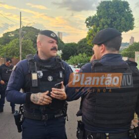 Fotos de Ação da GCM de Maringá prende dois suspeitos de roubo ocorrido em Sarandi