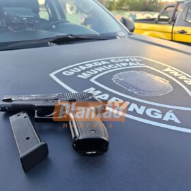 Fotos de Ação da GCM de Maringá prende dois suspeitos de roubo ocorrido em Sarandi