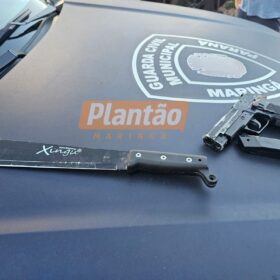Fotos de Ação da GCM de Maringá prende dois suspeitos de roubo ocorrido em Sarandi