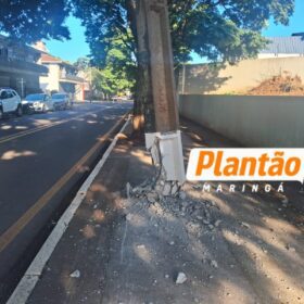 Após furtarem veículo, suspeitos capotam carro durante fuga em Maringá Foto 2 Fotos de Após furtarem veículo, suspeitos capotam carro durante fuga em Maringá