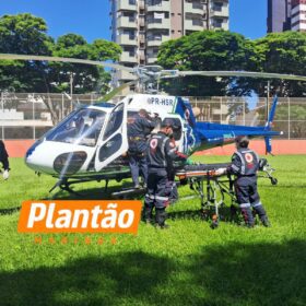 Fotos de Barra de metal cai durante obra e deixa trabalhador em estado grave em Mandaguari