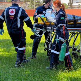 Fotos de Barra de metal cai durante obra e deixa trabalhador em estado grave em Mandaguari