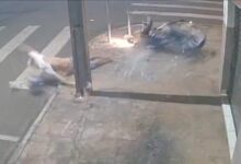 Fotos de Câmera de segurança registra gravíssimo acidente, em Sarandi