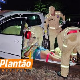 Fotos de Carro é arrastado por quase 200 metros após colisão com trem em Sarandi; duas pessoas ficaram feridas