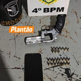 Fotos de Choque prende suspeito por porte ilegal de arma de fogo em Maringá
