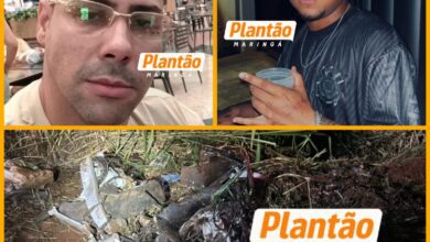 Fotos de Colisão frontal entre caminhão e moto de alta cilindrada deixa dois mortos na PR-317; corpos são encaminhados ao IML de Maringá