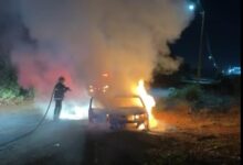 Fotos de Criminosos armados atiram contra casa e carro e incendeiam veículo em Marialva