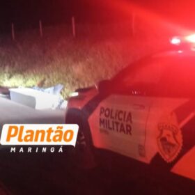 Fotos de Dois jovens são executados a tiros em possível emboscada na PR-458; os corpos foram encaminhados ao IML de Maringá 