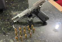Fotos de Dupla é presa com pistola 9mm após perseguição na PR-317