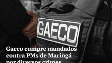 Fotos de Gaeco cumpre mandados contra três PMs de Maringá por diversos crimes