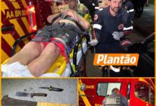 Fotos de Homem é baleado após ameaçar agentes da GCM com facão em Maringá