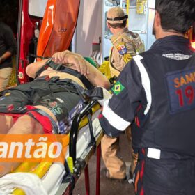 Fotos de Homem é baleado após ameaçar agentes da GCM com facão em Maringá