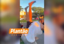 Fotos de Jovem é preso após agredir criança de 11 anos em arena de beach tennis em Maringá