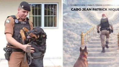 Fotos de ‘Meu guerreiro, meu herói’: Corpo de cabo da PM que morreu na PR-323 é velado em Maringá