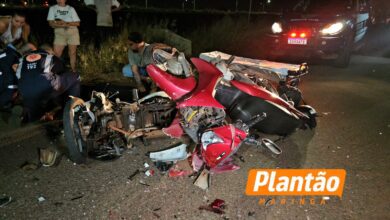 Fotos de Moça é intubada após colisão frontal entre duas motos em Sarandi