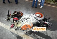 Fotos de Motociclista é reanimado após grave acidente na BR-376 e transportado de helicóptero para hospital em Maringá