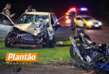Fotos de Motociclista morre no hospital após grave acidente no Contorno Sul em Maringá