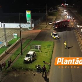 Fotos de Motociclista sofre três paradas cardíacas após grave acidente no Contorno Sul de Maringá