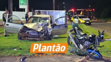 Fotos de Motociclista sofre três paradas cardíacas após grave acidente no Contorno Sul de Maringá