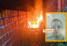 Fotos de Mulher é incendiada pelo marido em Sarandi e está em estado grave
