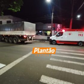 Fotos de Vídeo mostra mulher cadeirante sendo atropelada por carreta