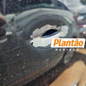 Fotos de Psicóloga é baleada após ter carro crivado de tiros em Maringá