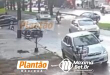 Fotos de Acidente entre carro e patinete elétrico deixa homem gravemente ferido em Maringá