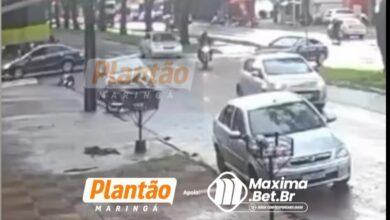 Fotos de Acidente entre carro e patinete elétrico deixa homem gravemente ferido em Maringá